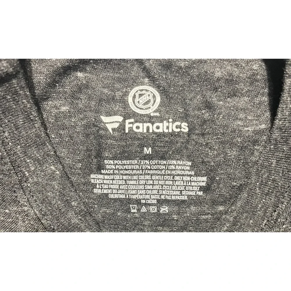 Fanatics NHL Chicago Blackhawks gray short sleeve shirt size Mens Medium